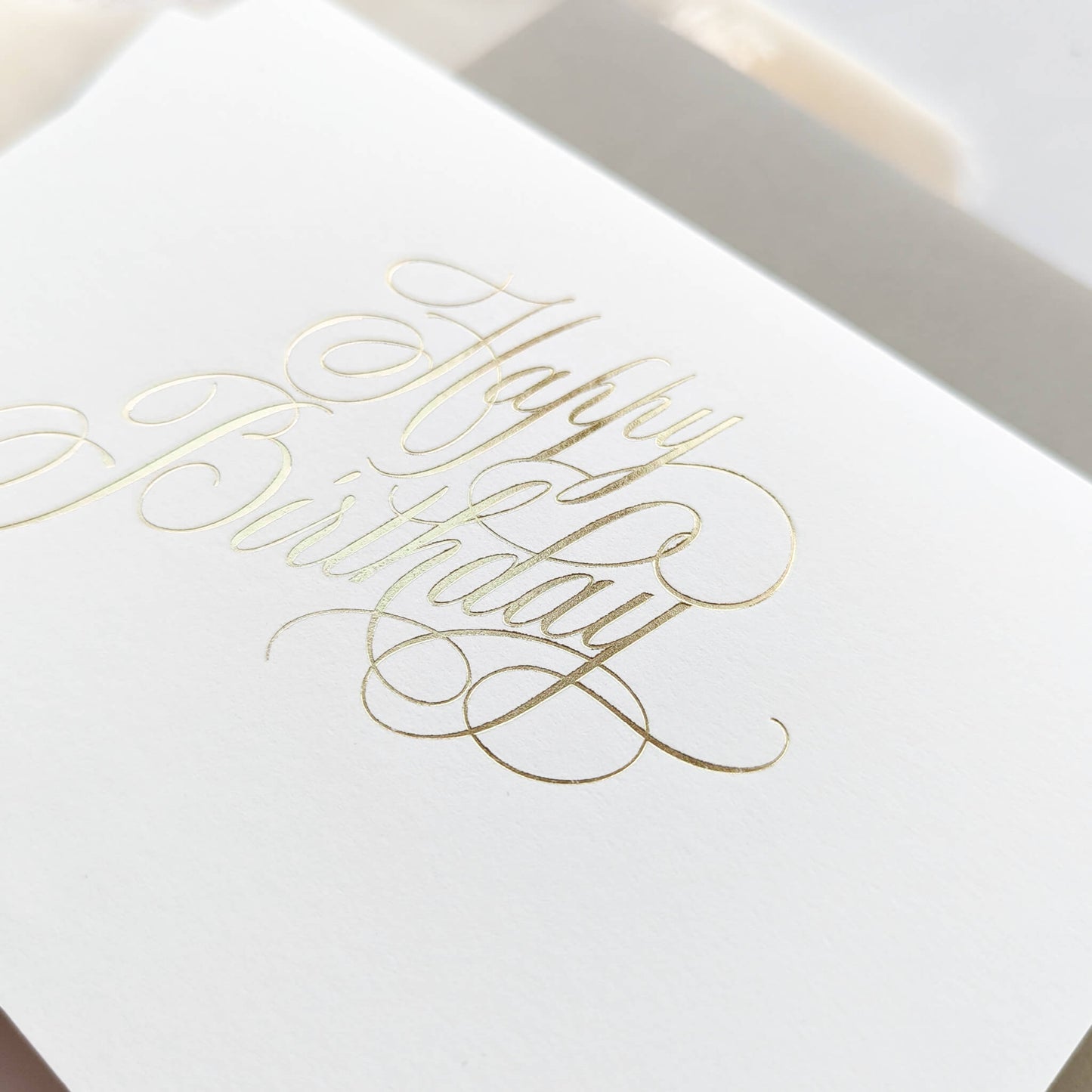 Happy Birthday Gold Foil Card