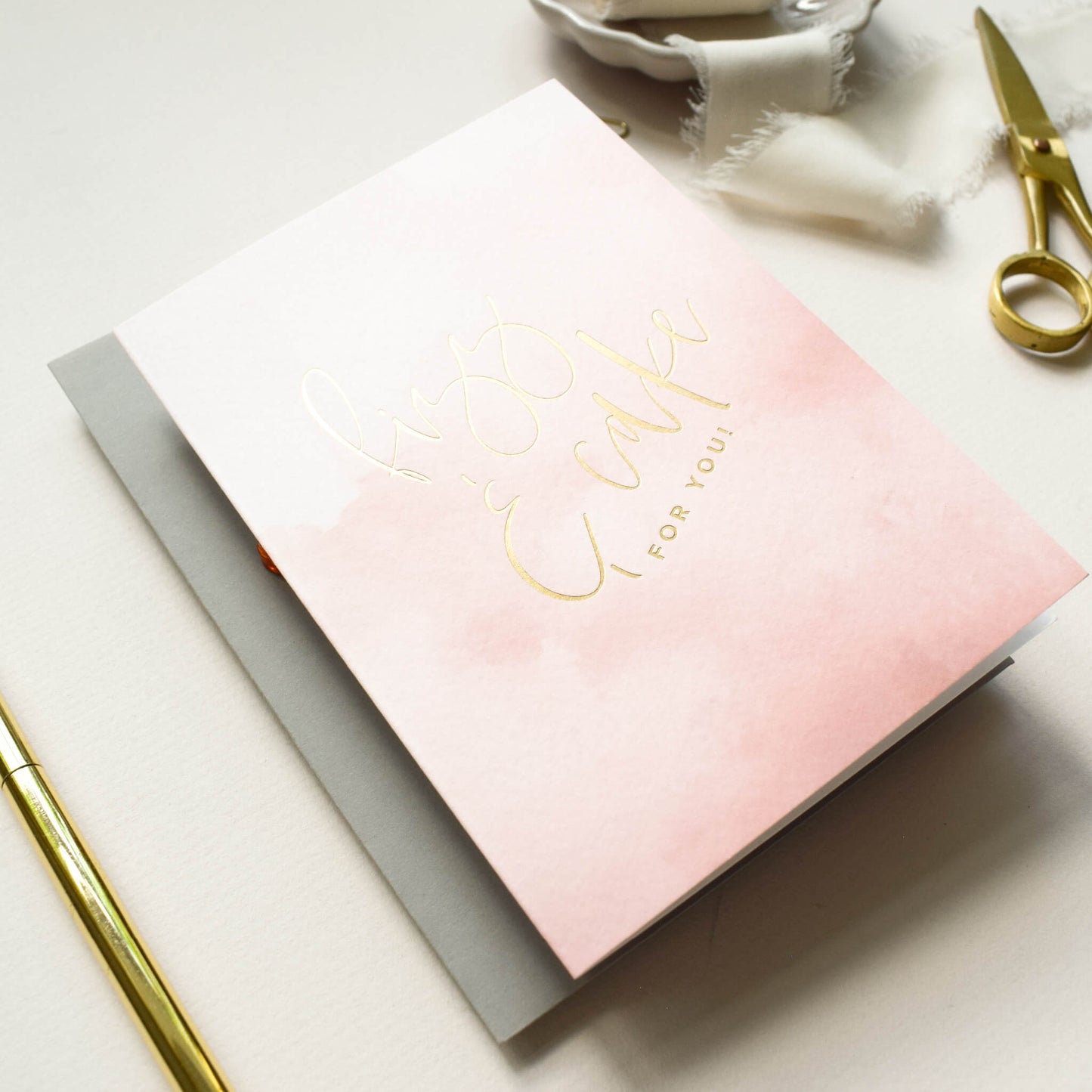 Fizz and Cake Birthday Card