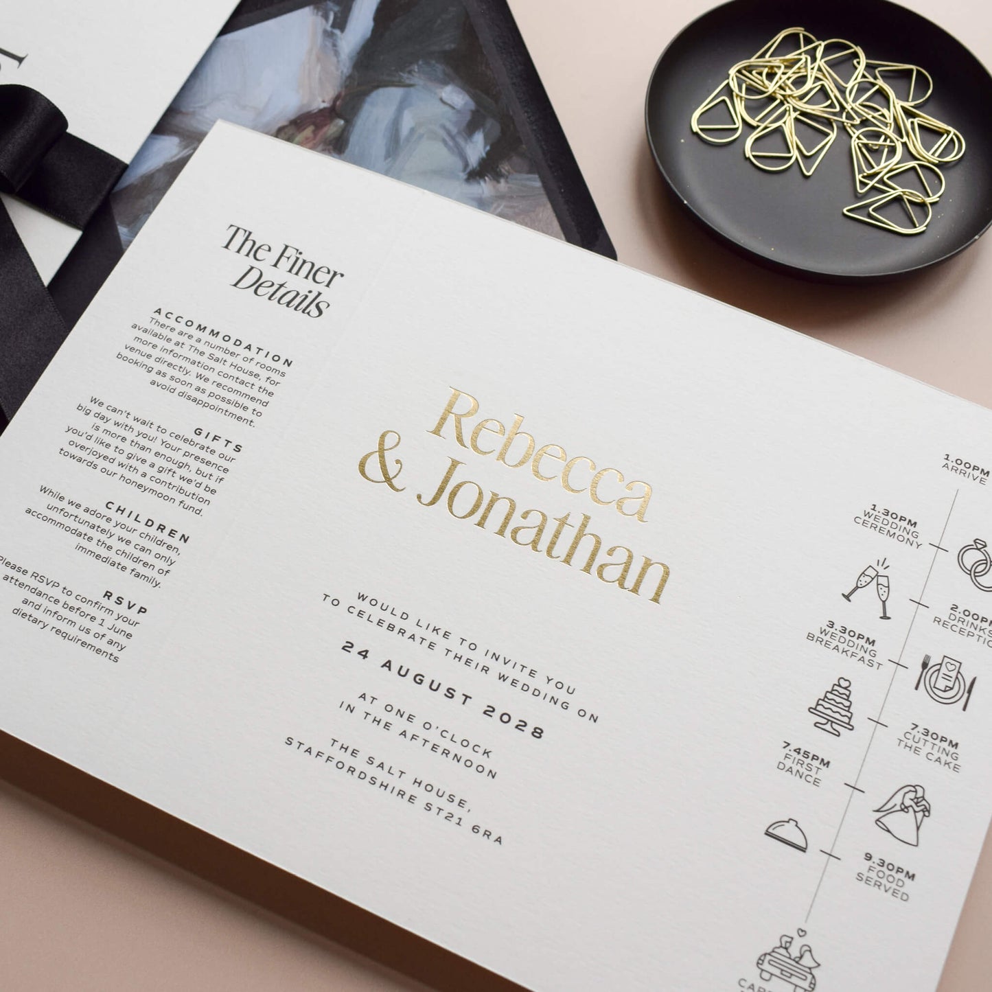 The Gold Foil Lumina Gatefold Sample