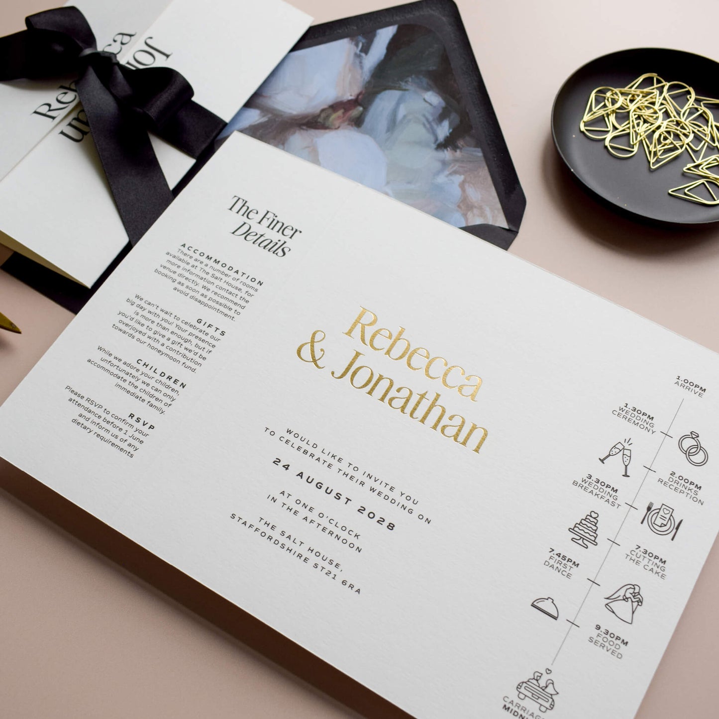 The Gold Foil Lumina Gatefold Sample