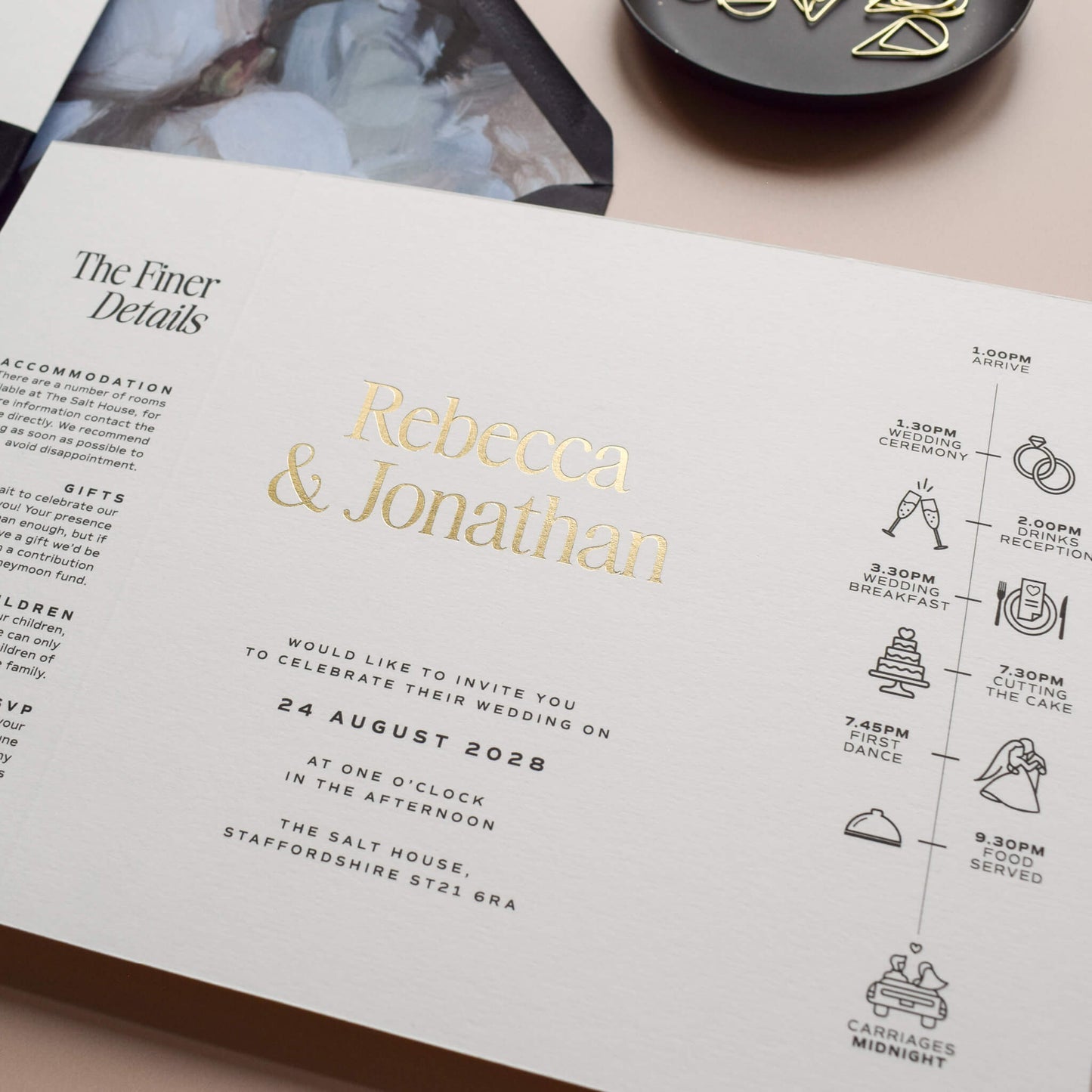 The Gold Foil Lumina Gatefold Sample