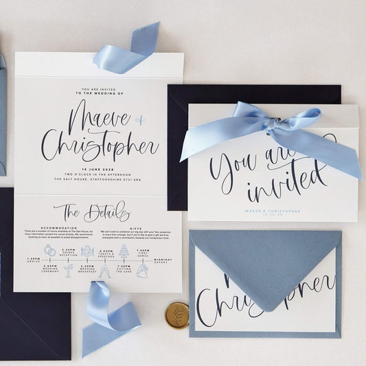 The Cadence Wedding Invitation Sample
