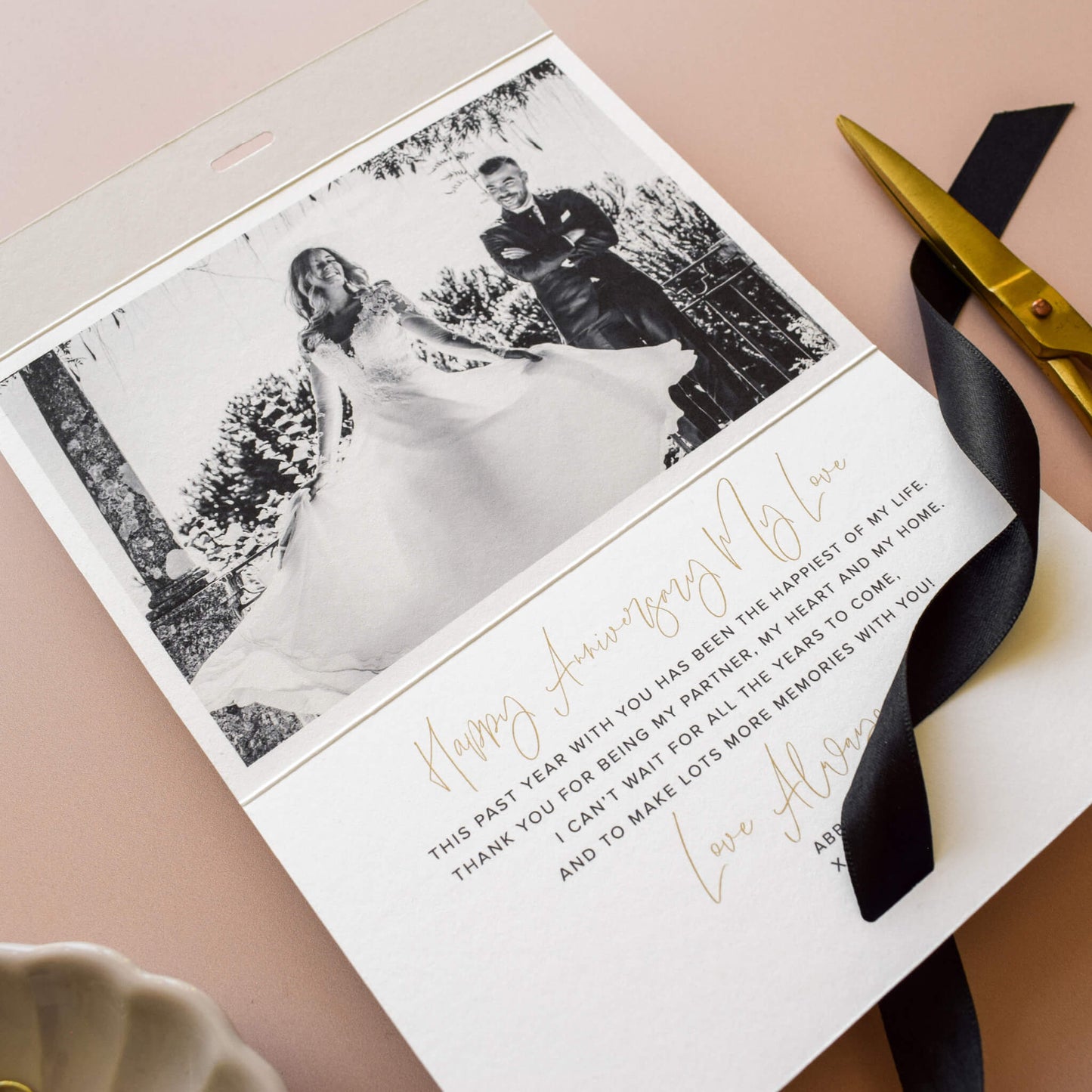Personalised You And Me Anniversary Card