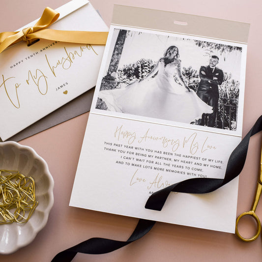 Personalised Anniversary Card with Photo
