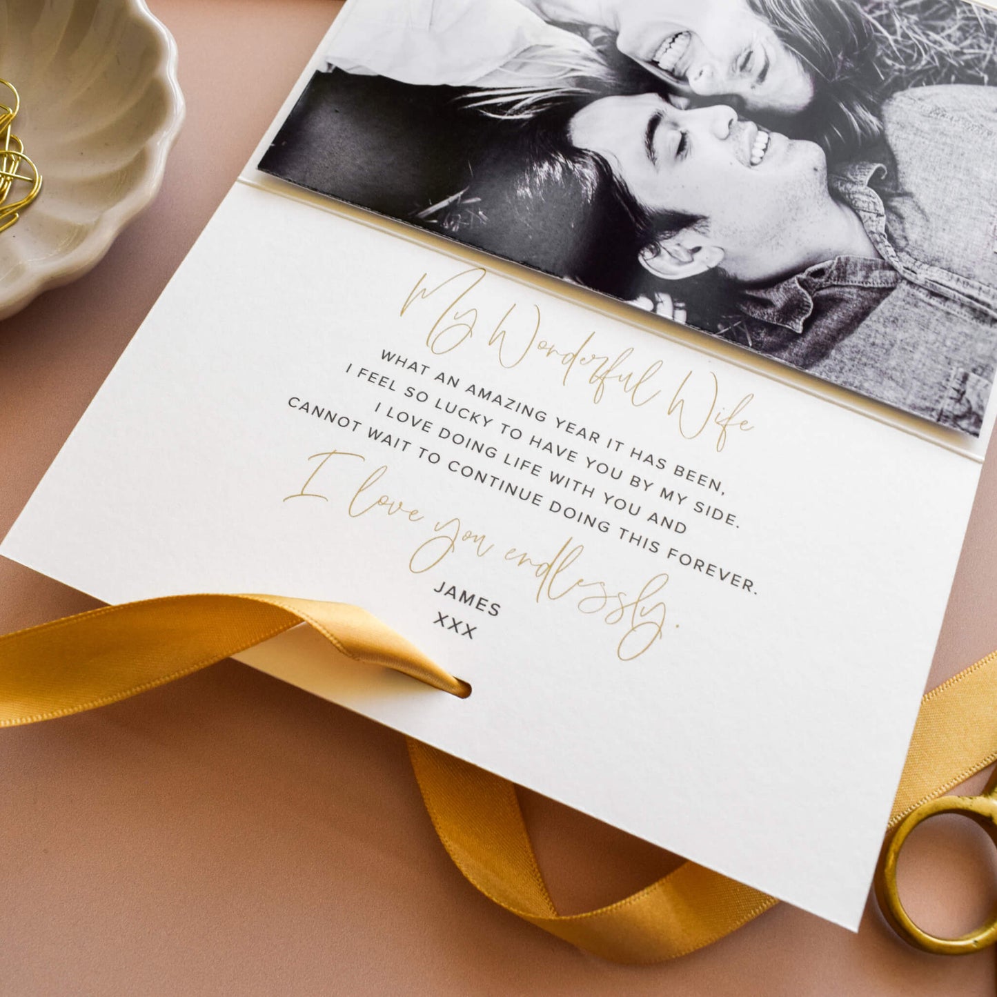 Personalised Anniversary Card with Photo