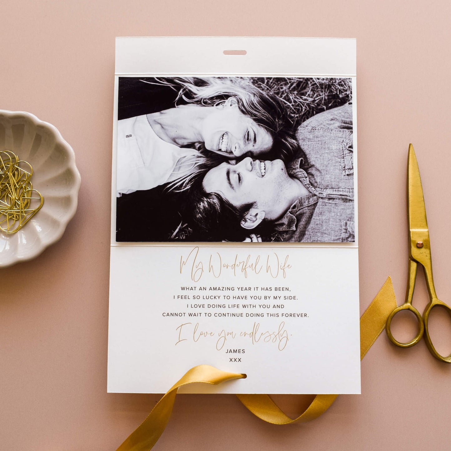 Personalised You And Me Anniversary Card