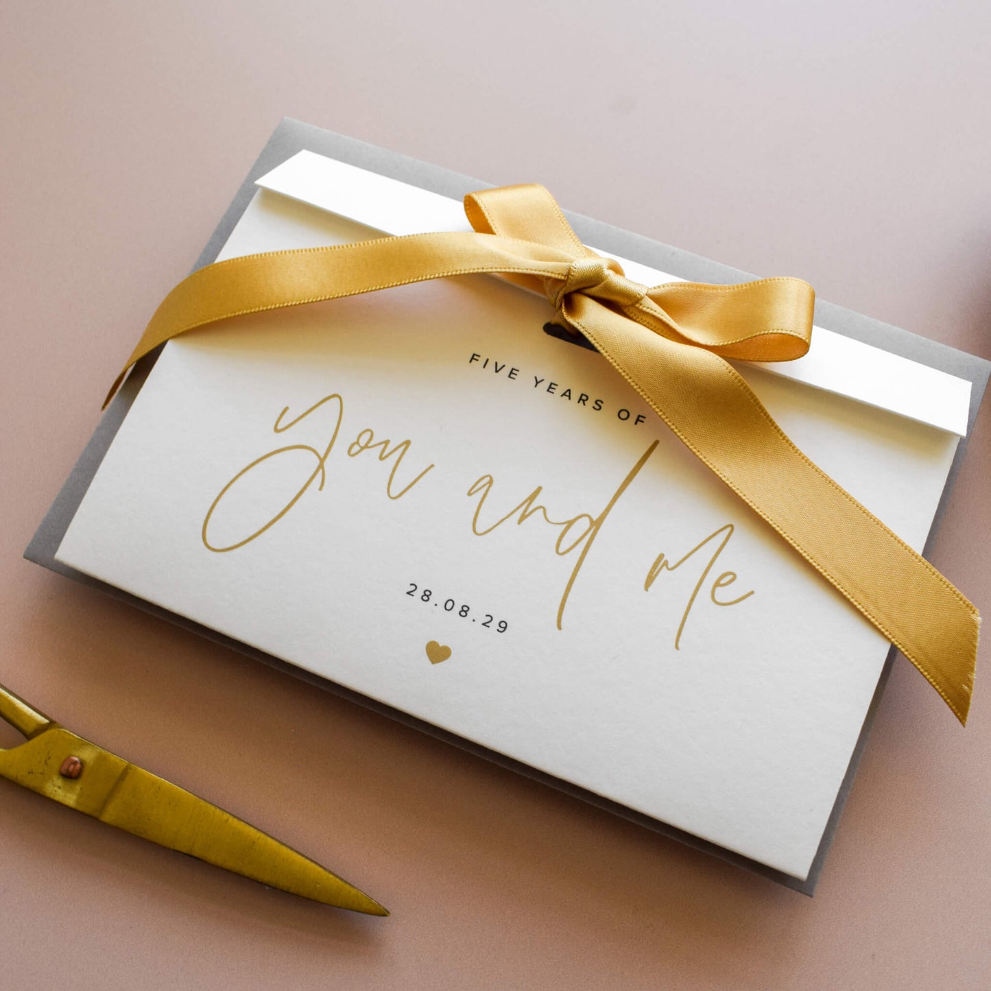 Personalised You And Me Anniversary Card
