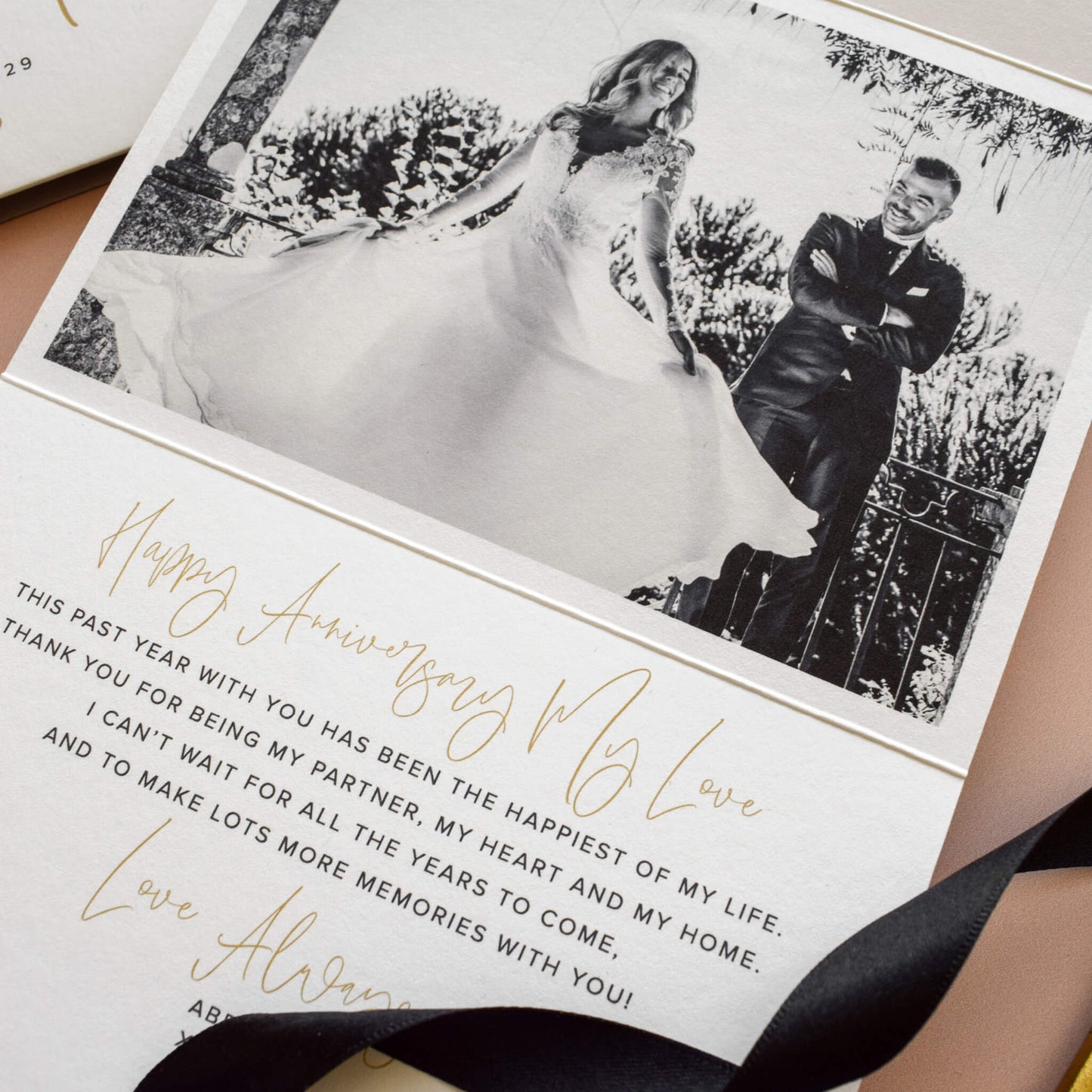 Personalised You And Me Anniversary Card