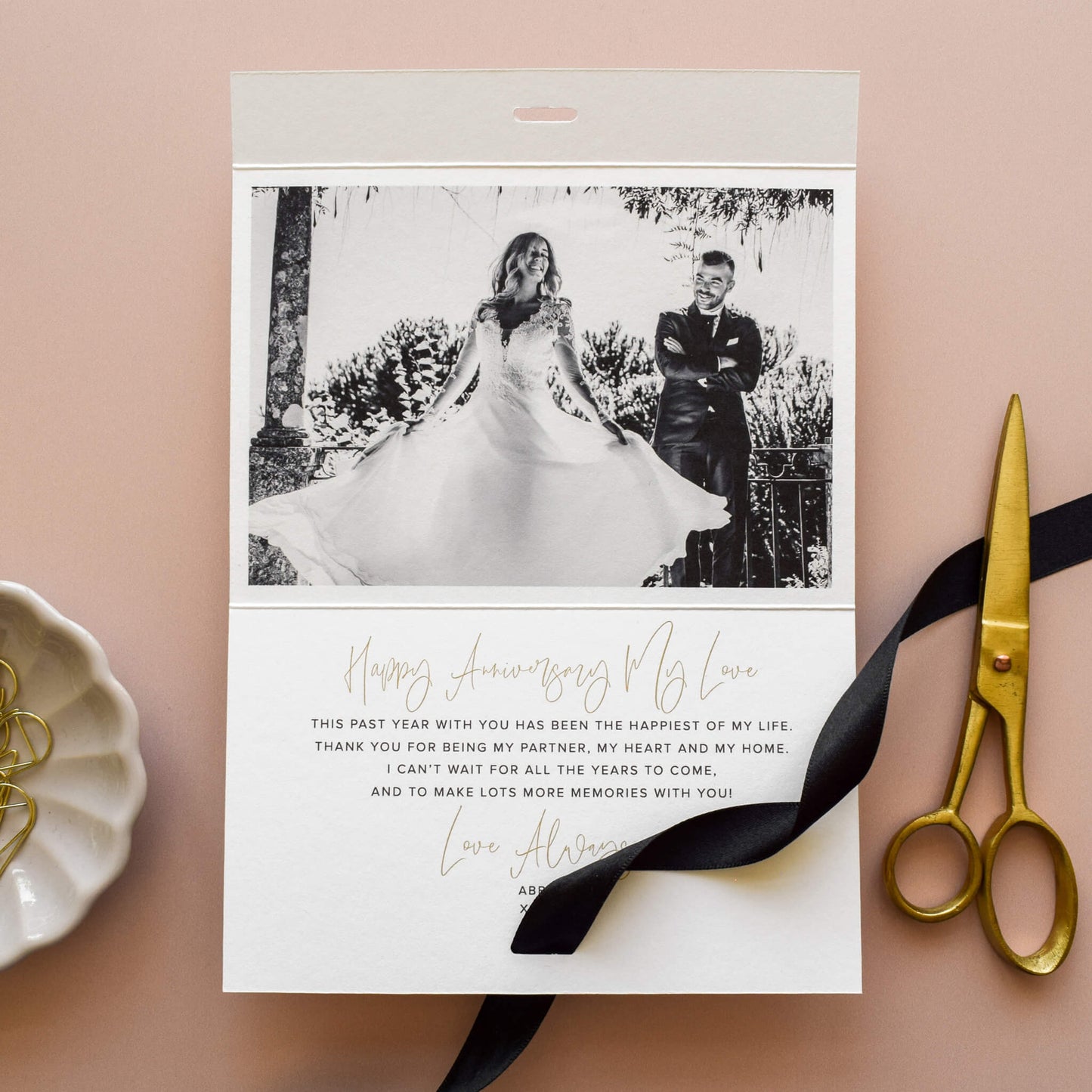 Personalised You And Me Anniversary Card