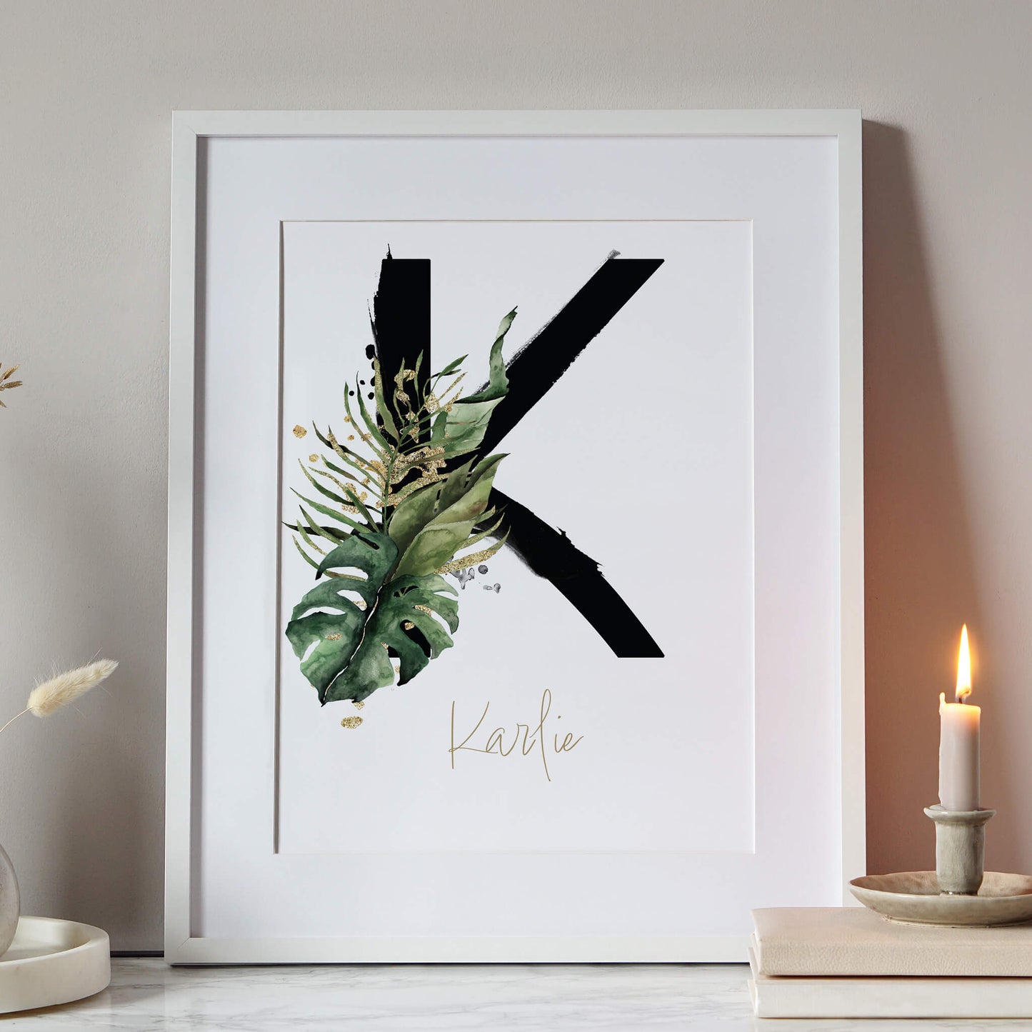 Personalised Botanical Name Print