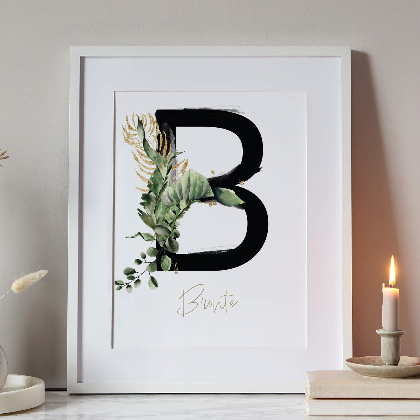 Personalised Botanical Name Print