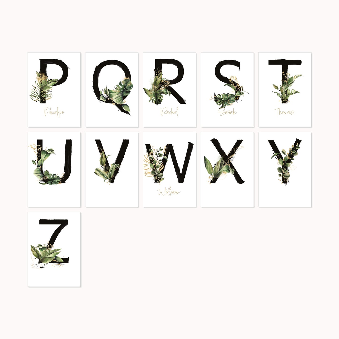 Personalised Botanical Name Print