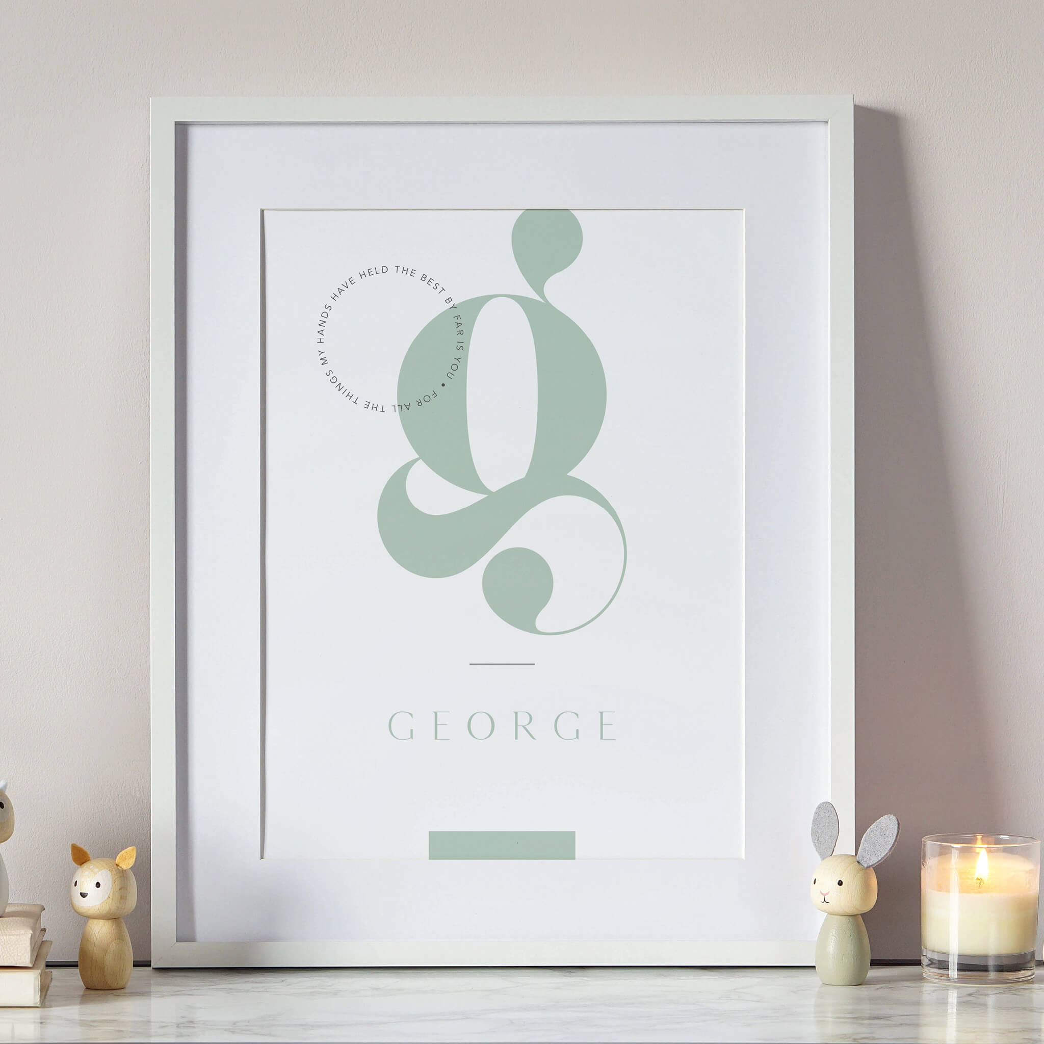 Initial and Name Nursery Print – Jennifer Tune