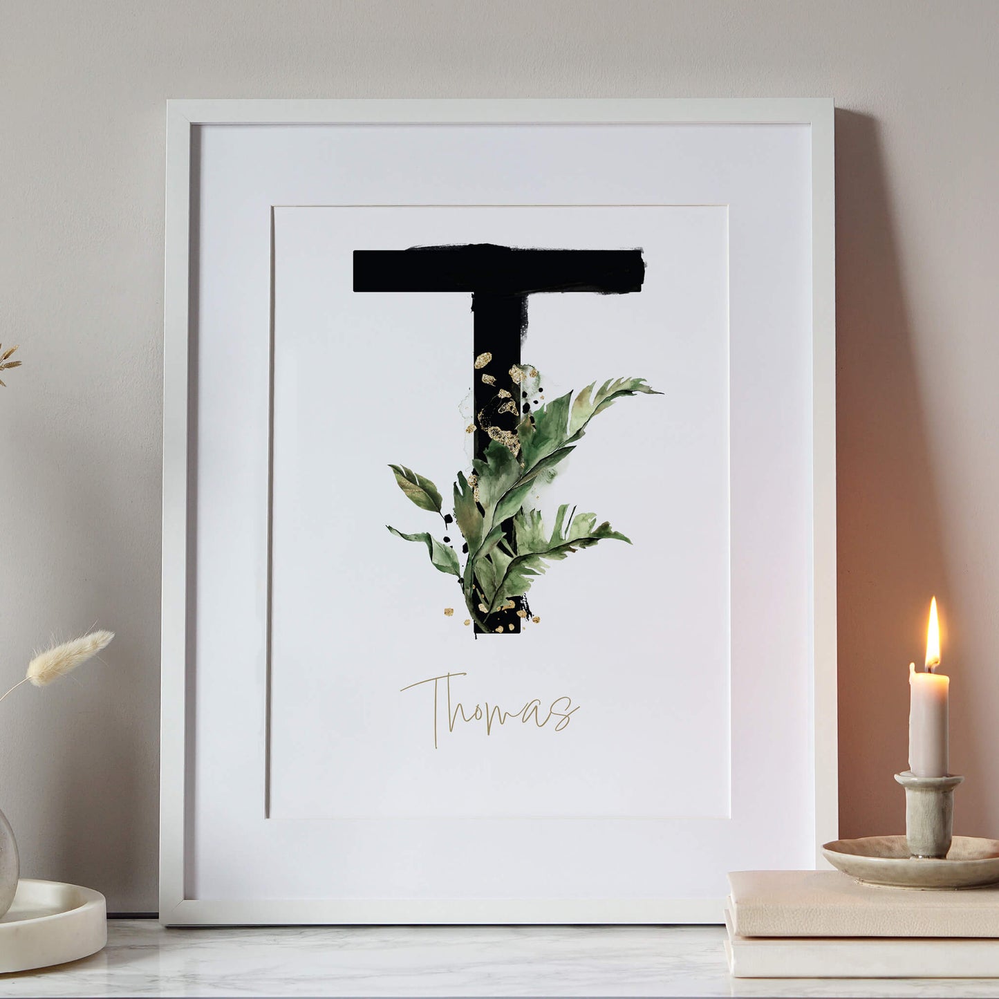 Personalised Botanical Name Print