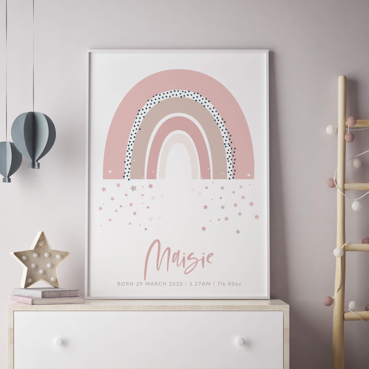 Personalised Rainbow Print