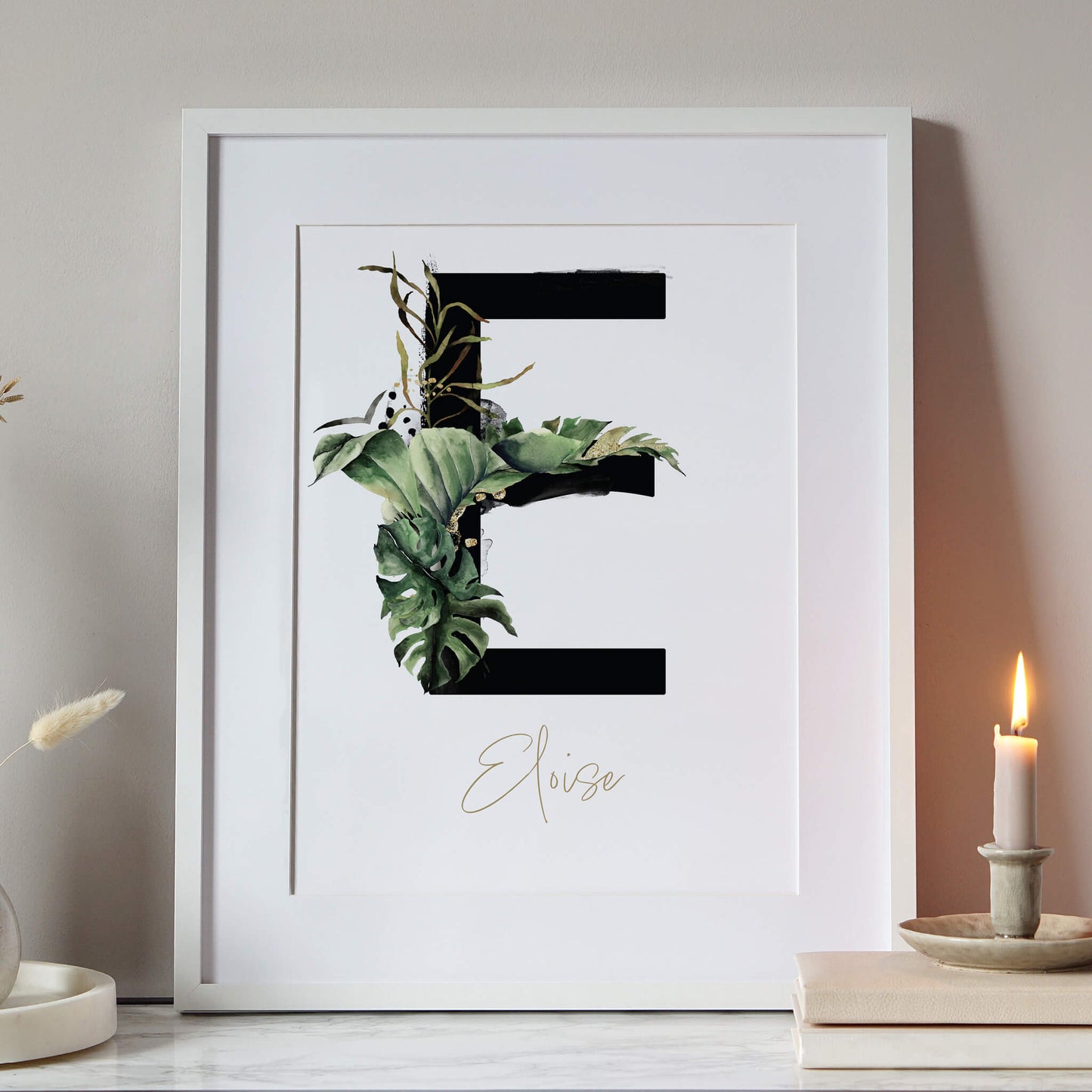 Personalised Botanical Name Print