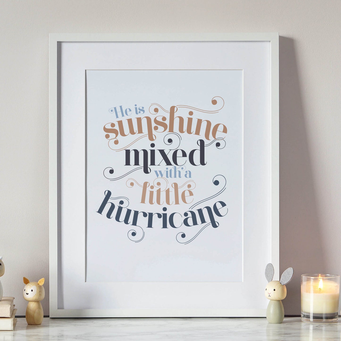 Sunshine Mixed With A Little Hurricane Print