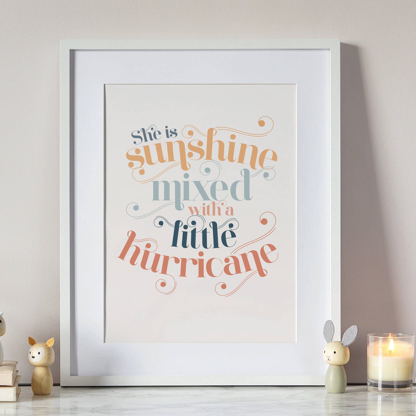 Sunshine Mixed With A Little Hurricane Print