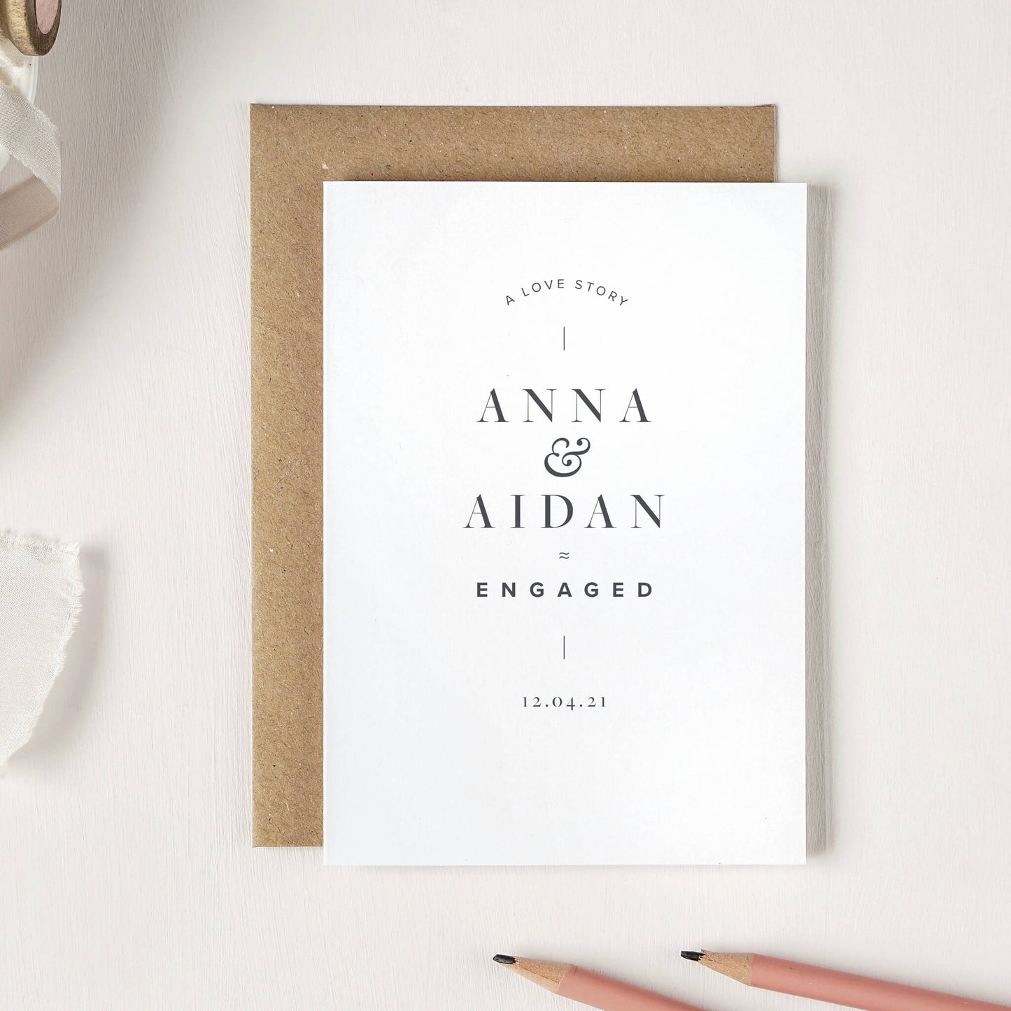 Personalised Engagement Card