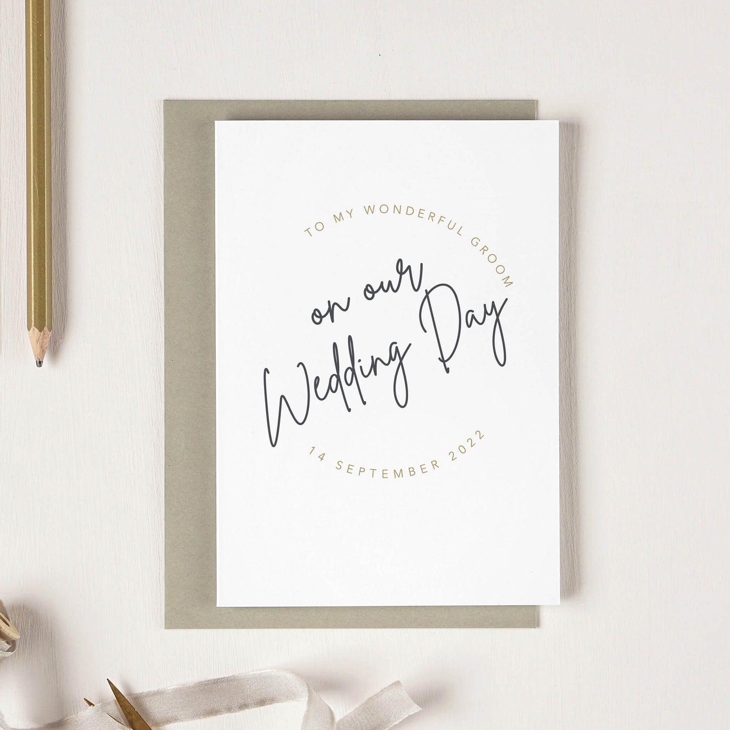 Wedding Day Card for Your Bride or Groom