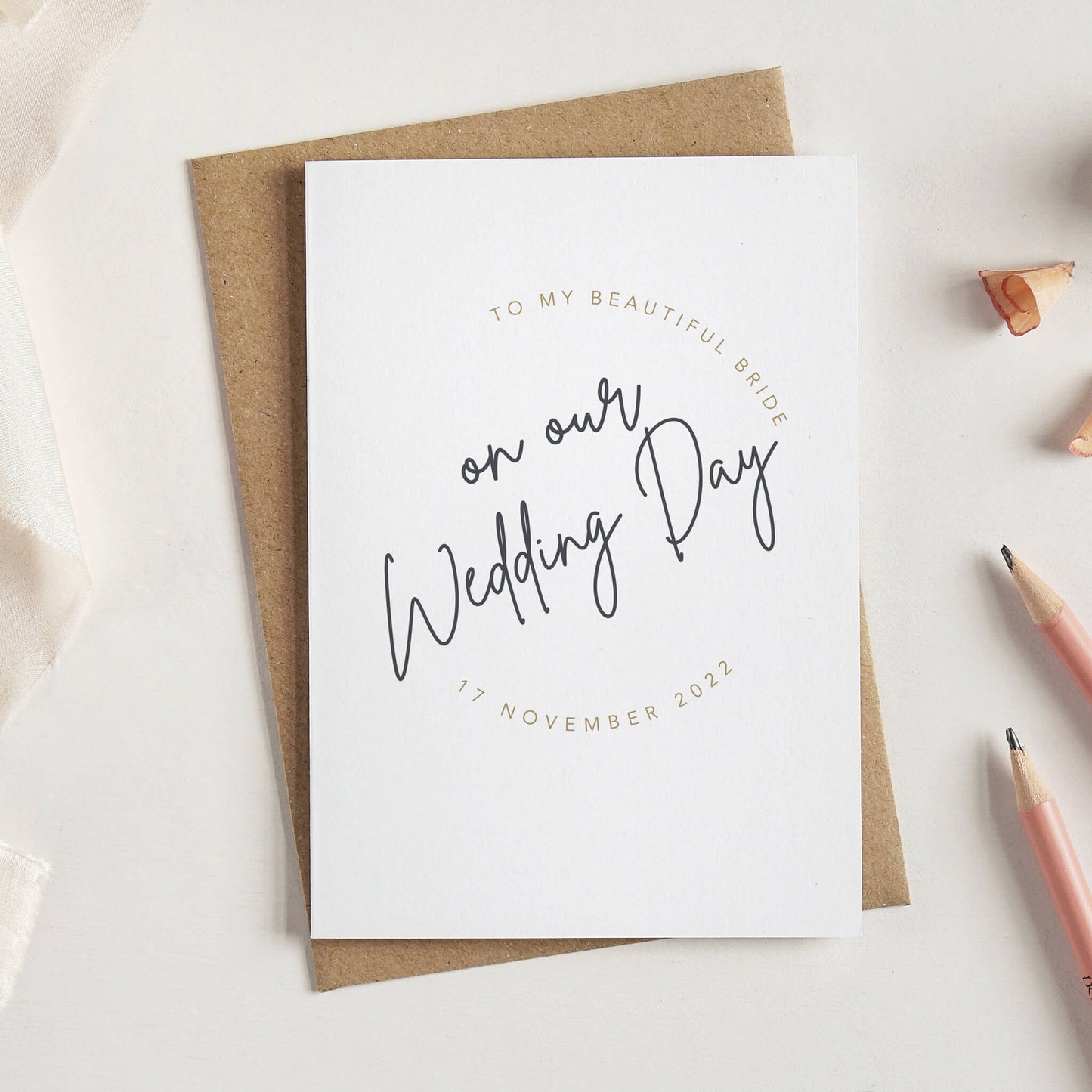 Wedding Day Card for Your Bride or Groom