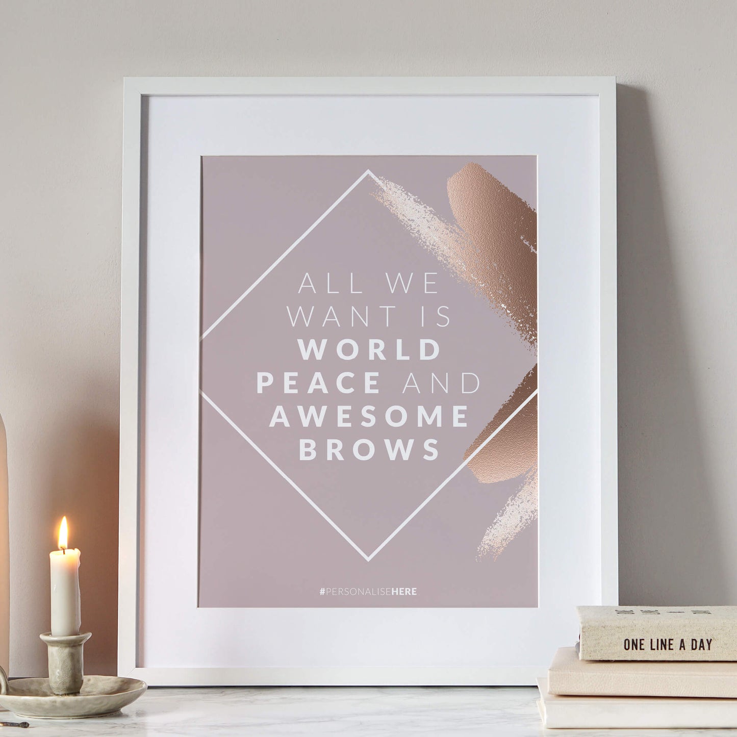 Rose Gold Beauty Prints