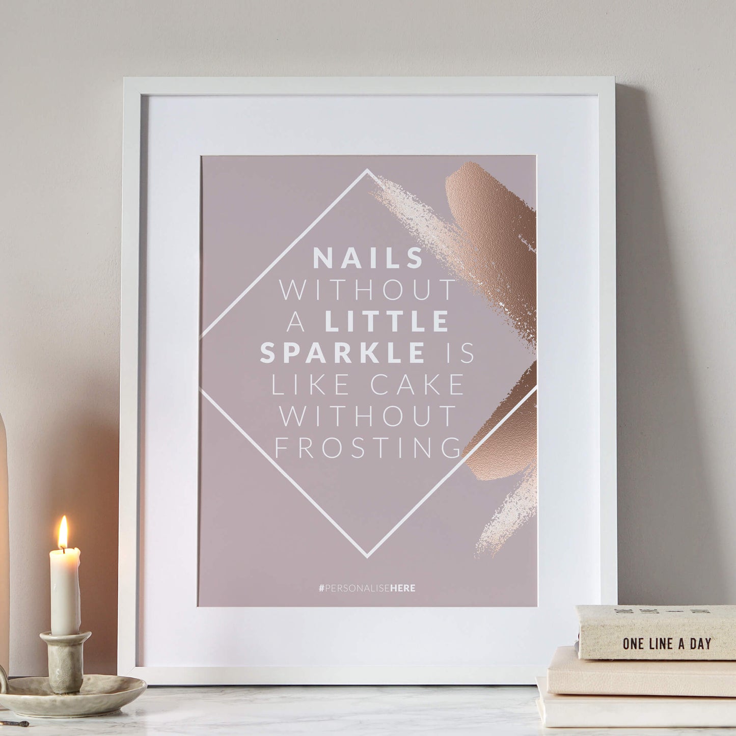 Rose Gold Beauty Prints