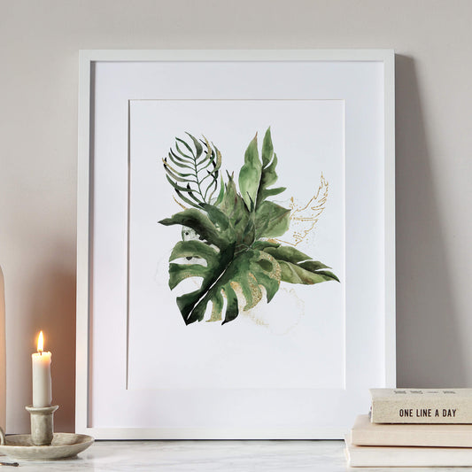 Botanical Leaves Print, Set of Three