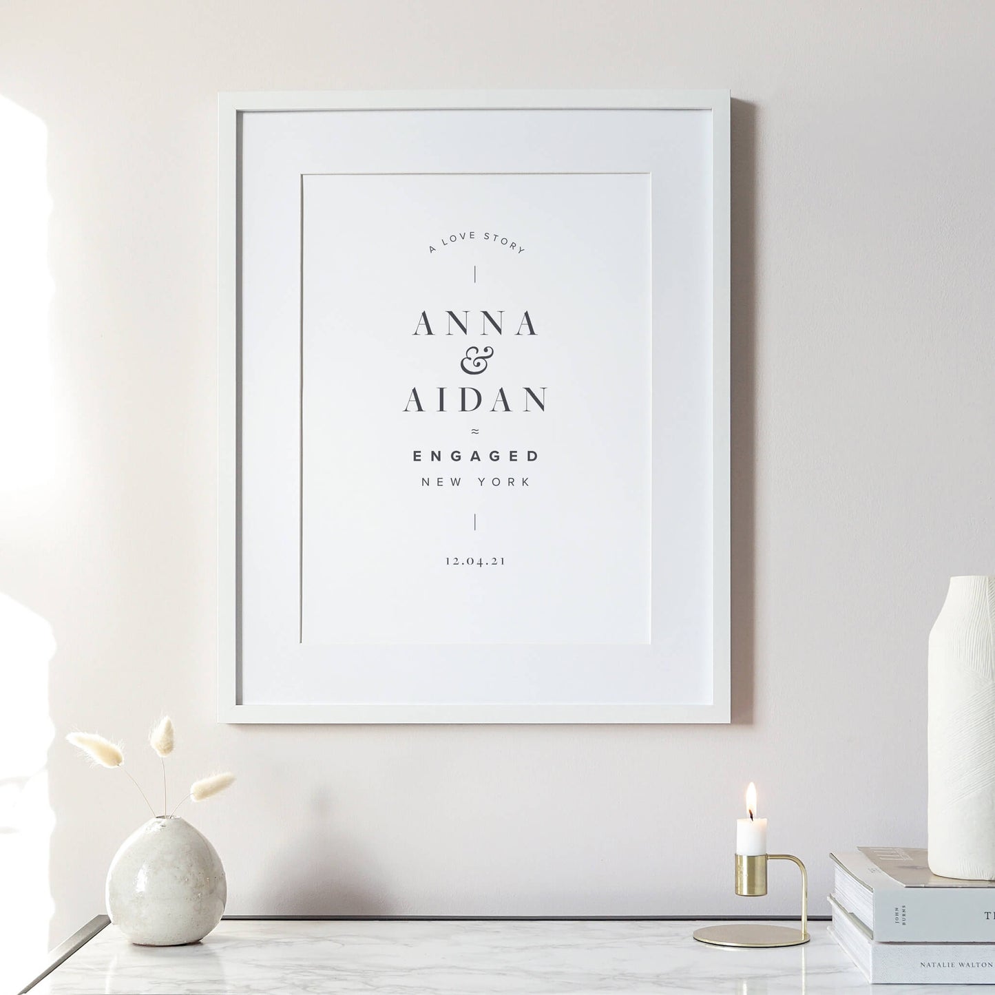 Personalised Engagement or Wedding Print