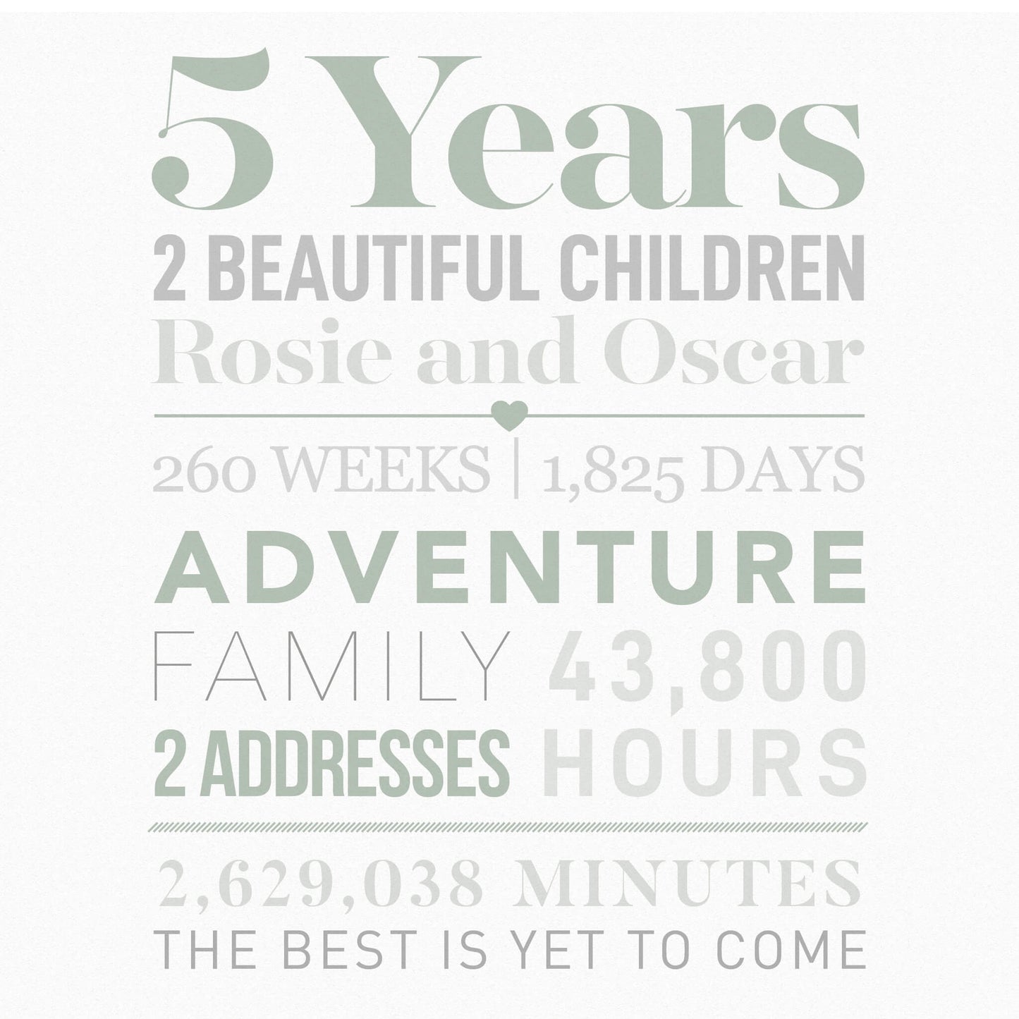 Personalised Wedding Anniversary Print