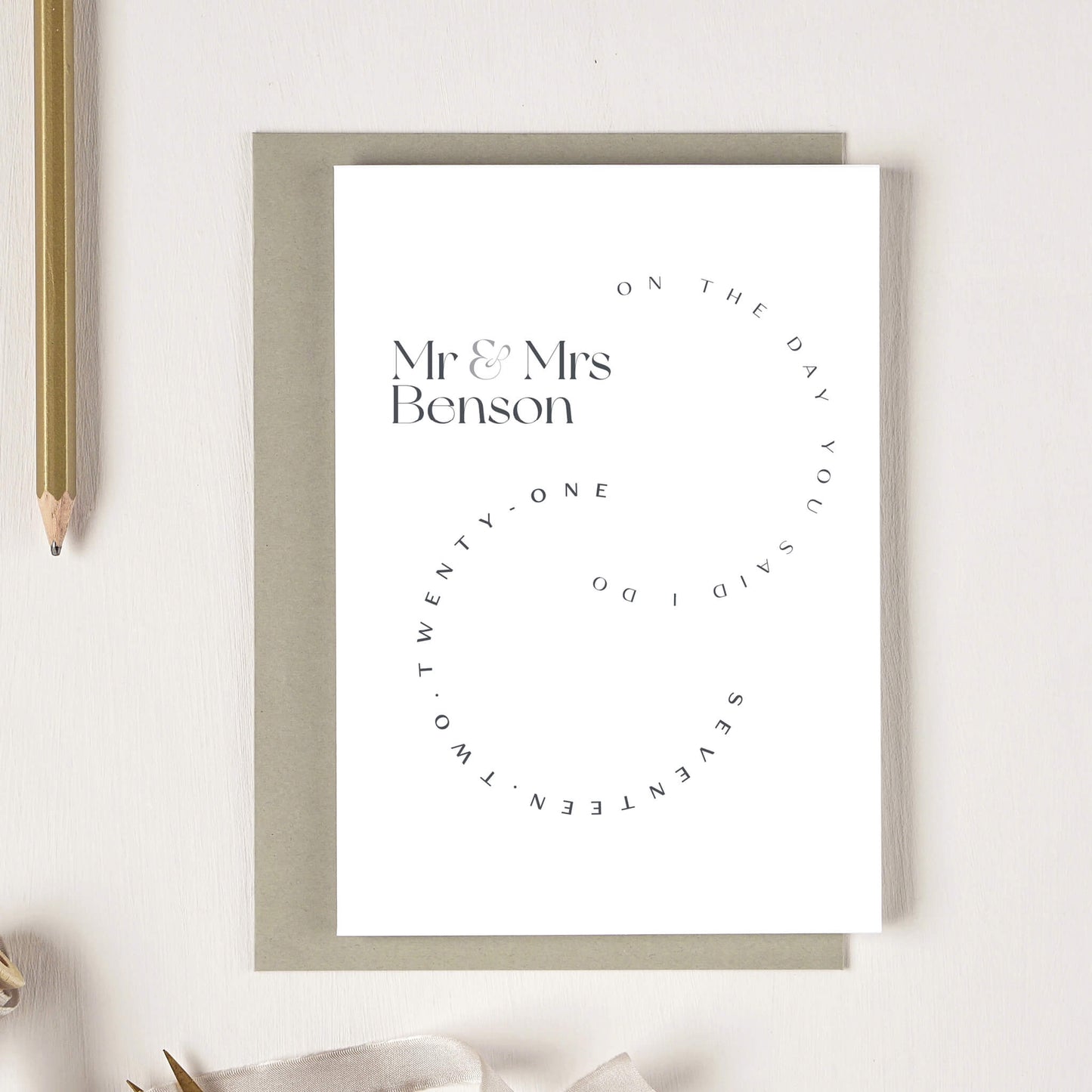 Wedding Date Card