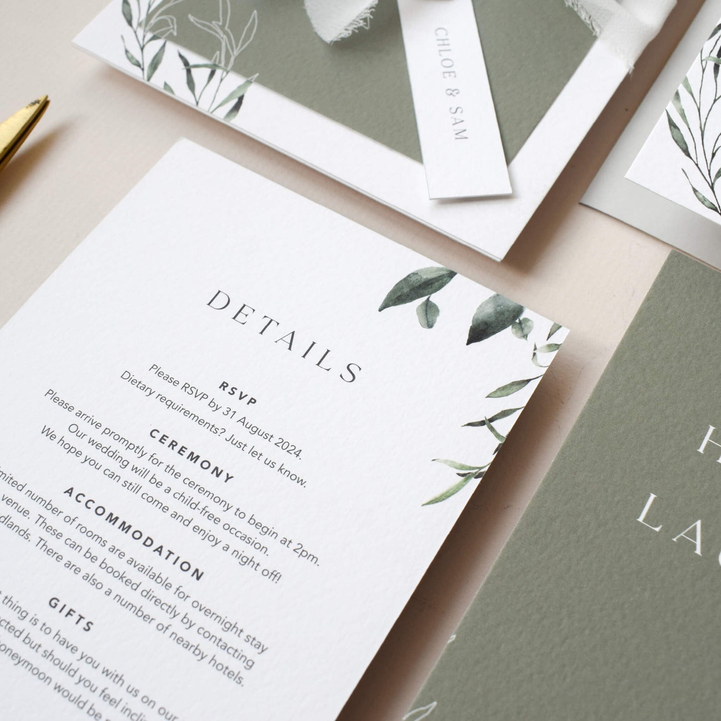 The Verdant Details Card