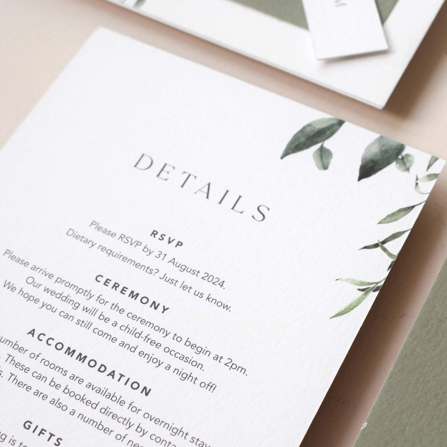 The Verdant Details Card