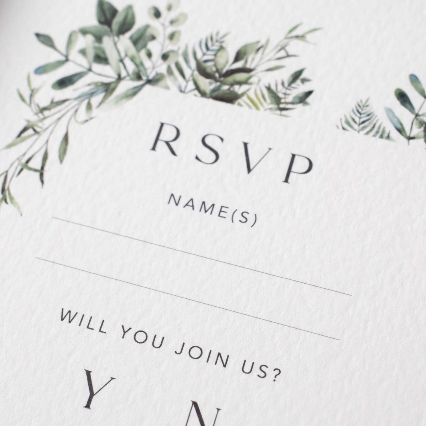 The Verdant RSVP Card