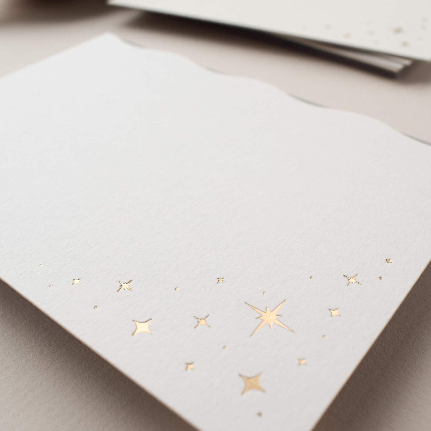 Gold Stars Luxury Notecards