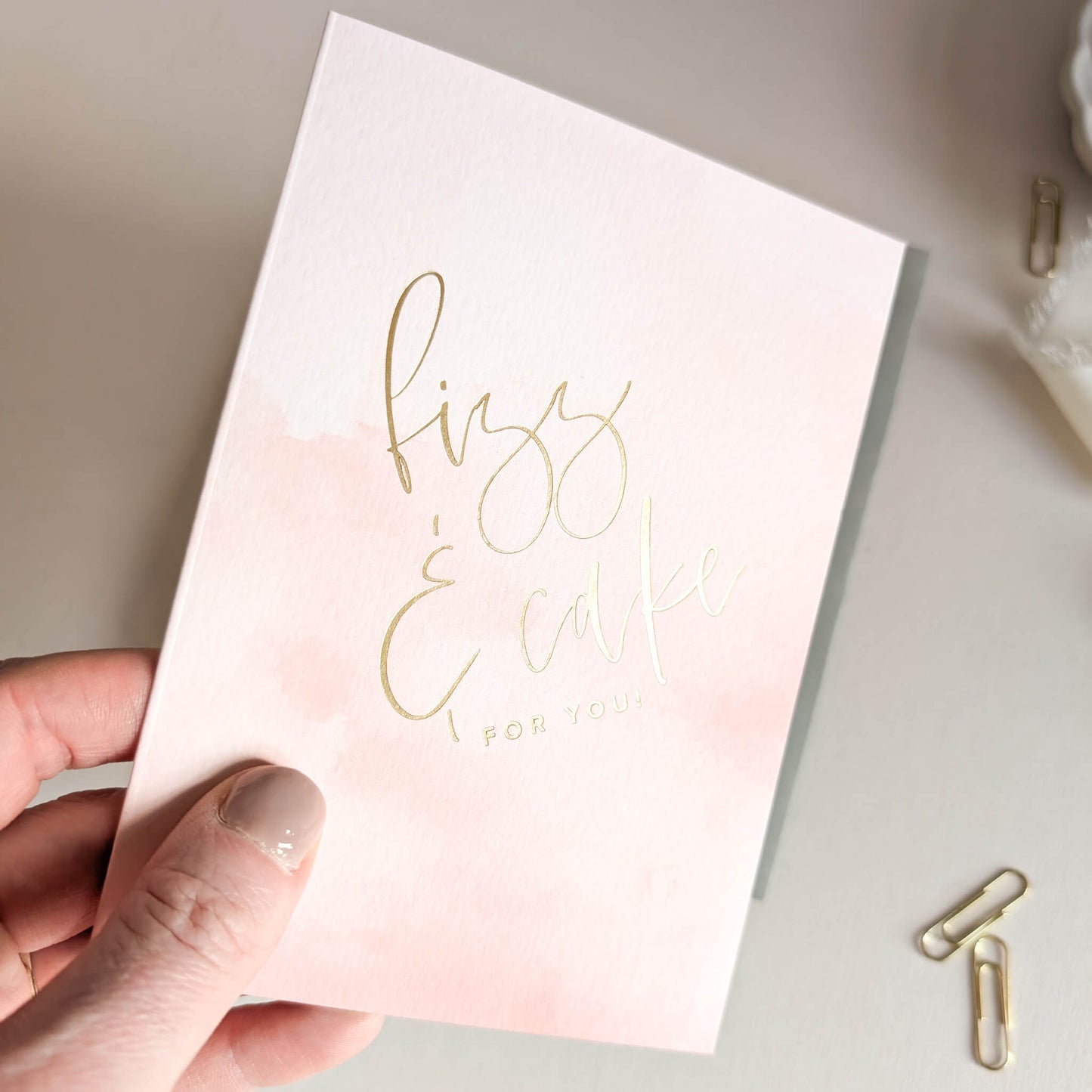 Fizz and Cake Birthday Card