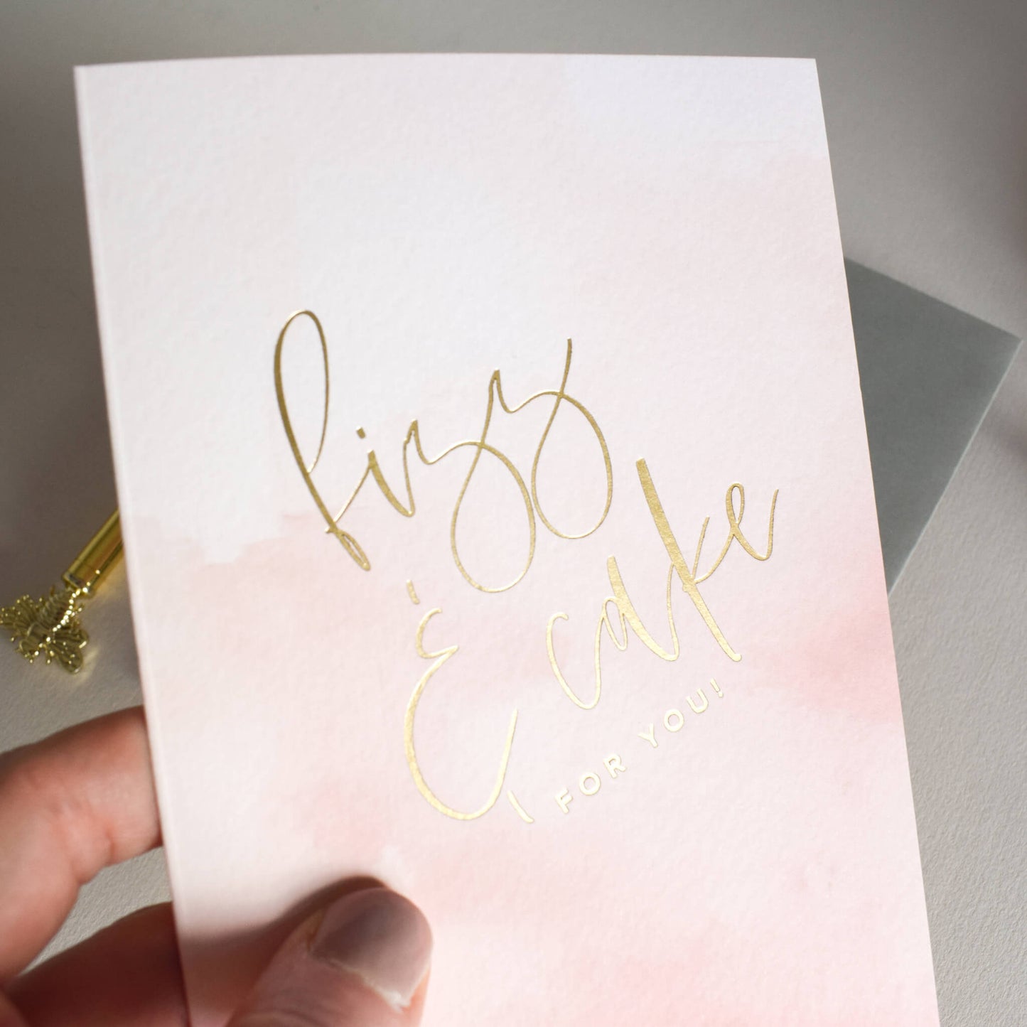 Fizz and Cake Birthday Card