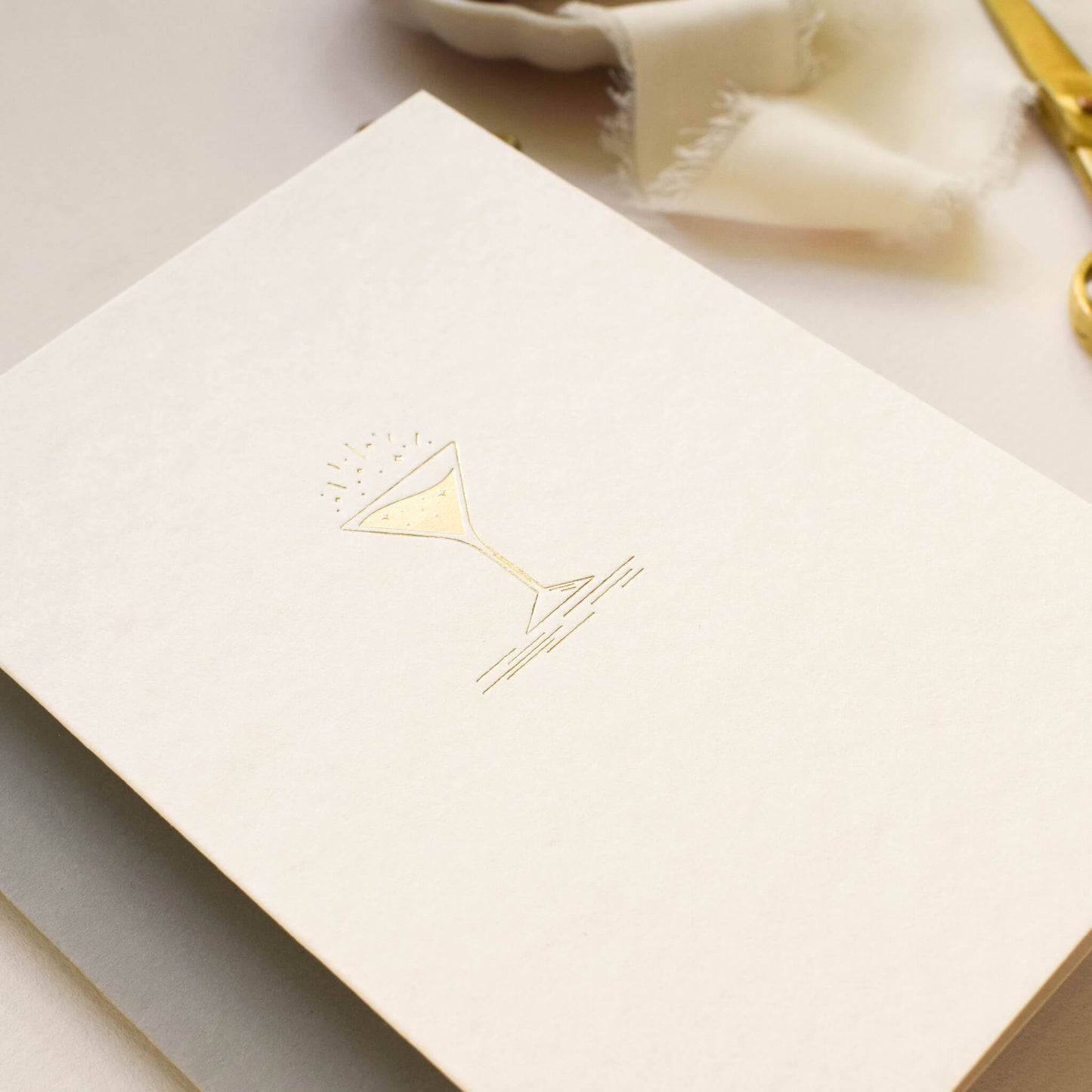 Gold Cocktail Card