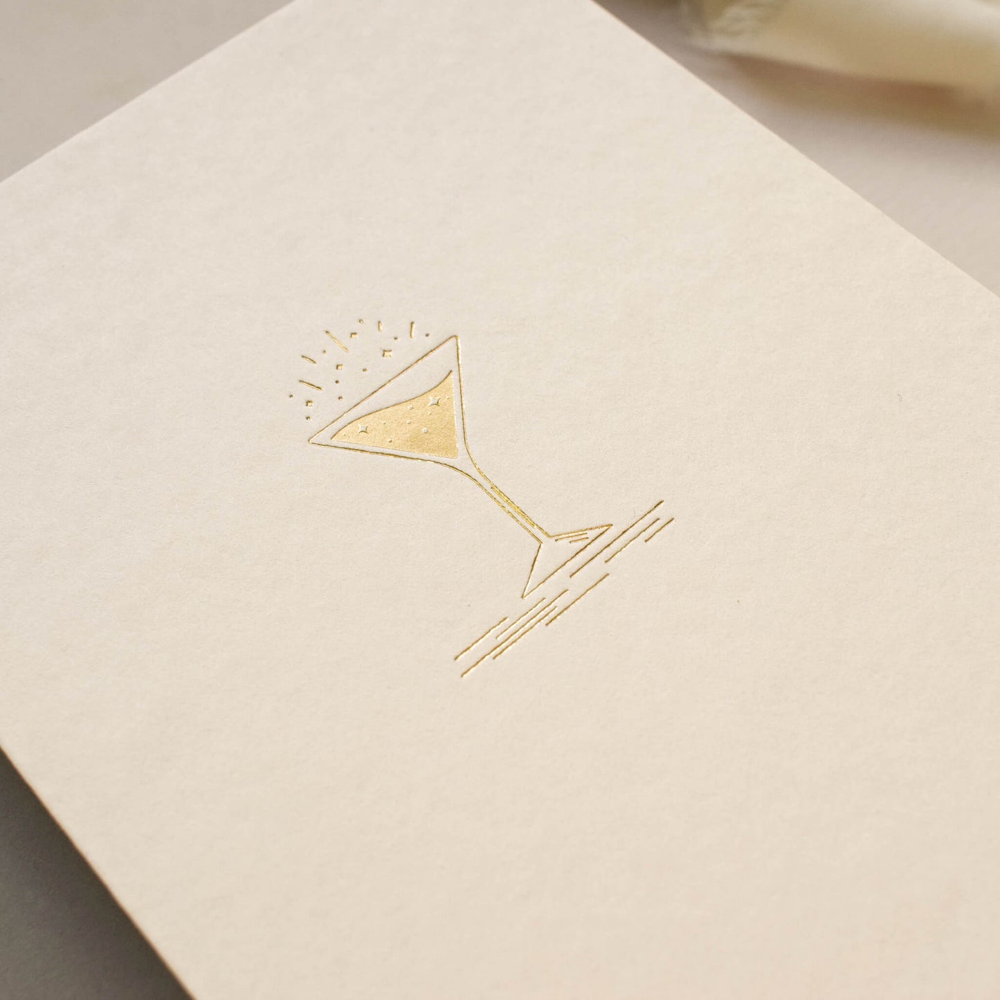Gold Cocktail Card