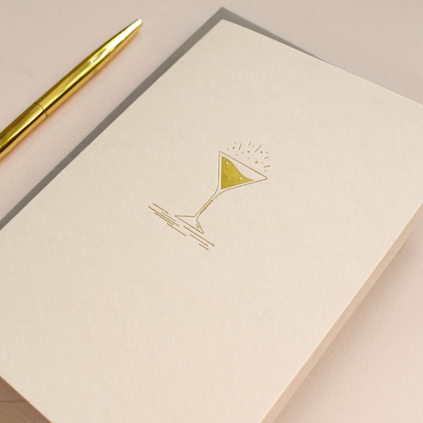 Gold Cocktail Card