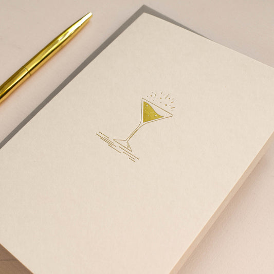 Gold Cocktail Card
