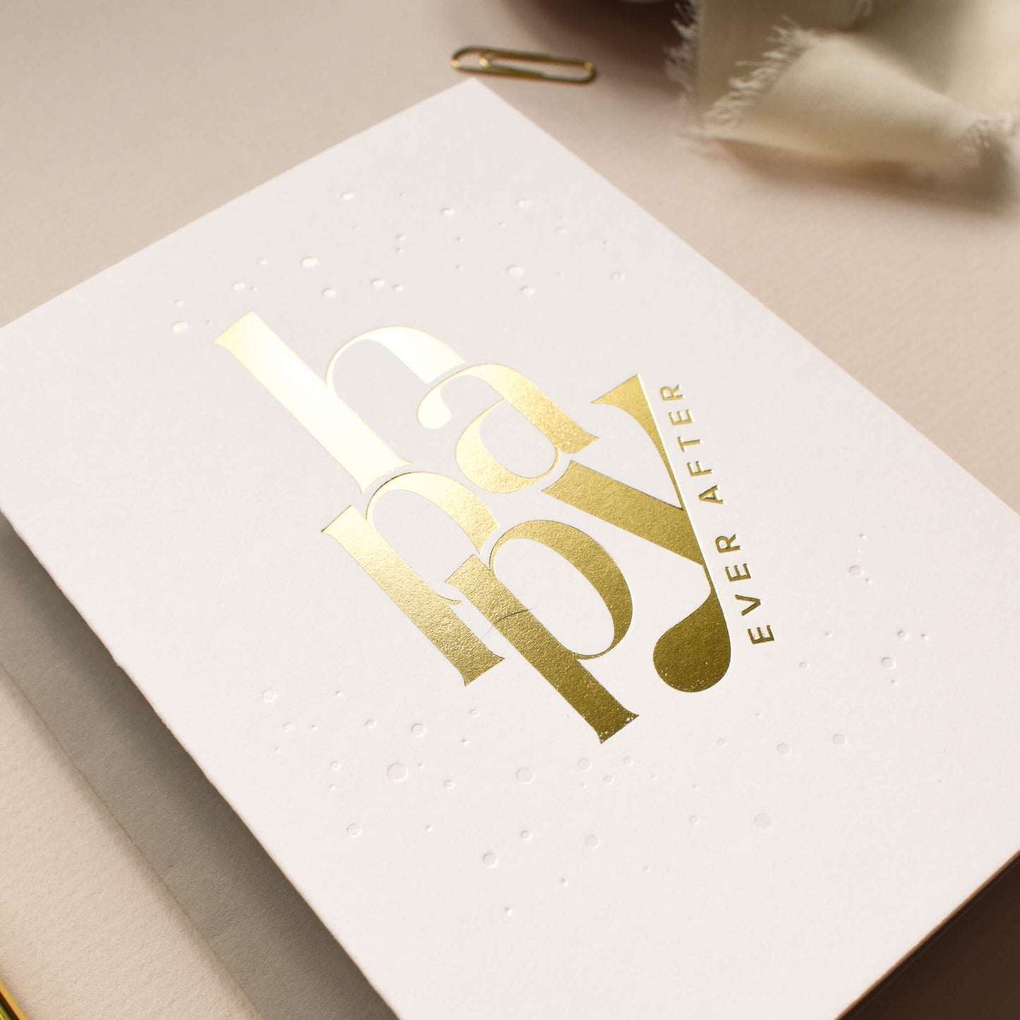 Happy Ever After Hot Foil Card