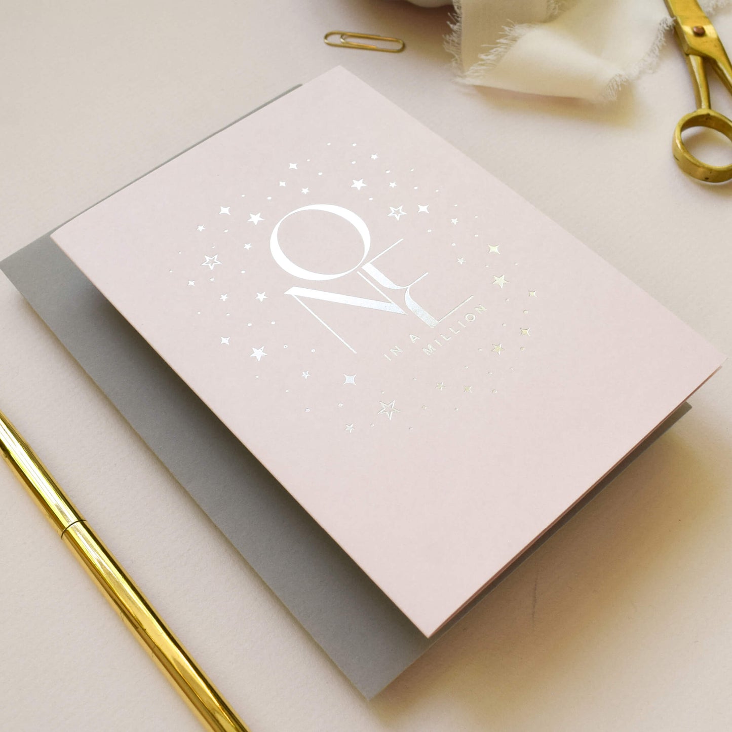 One In A Million Card in Blush