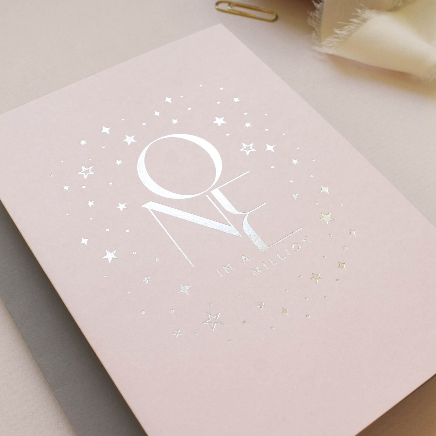 One In A Million Card in Blush
