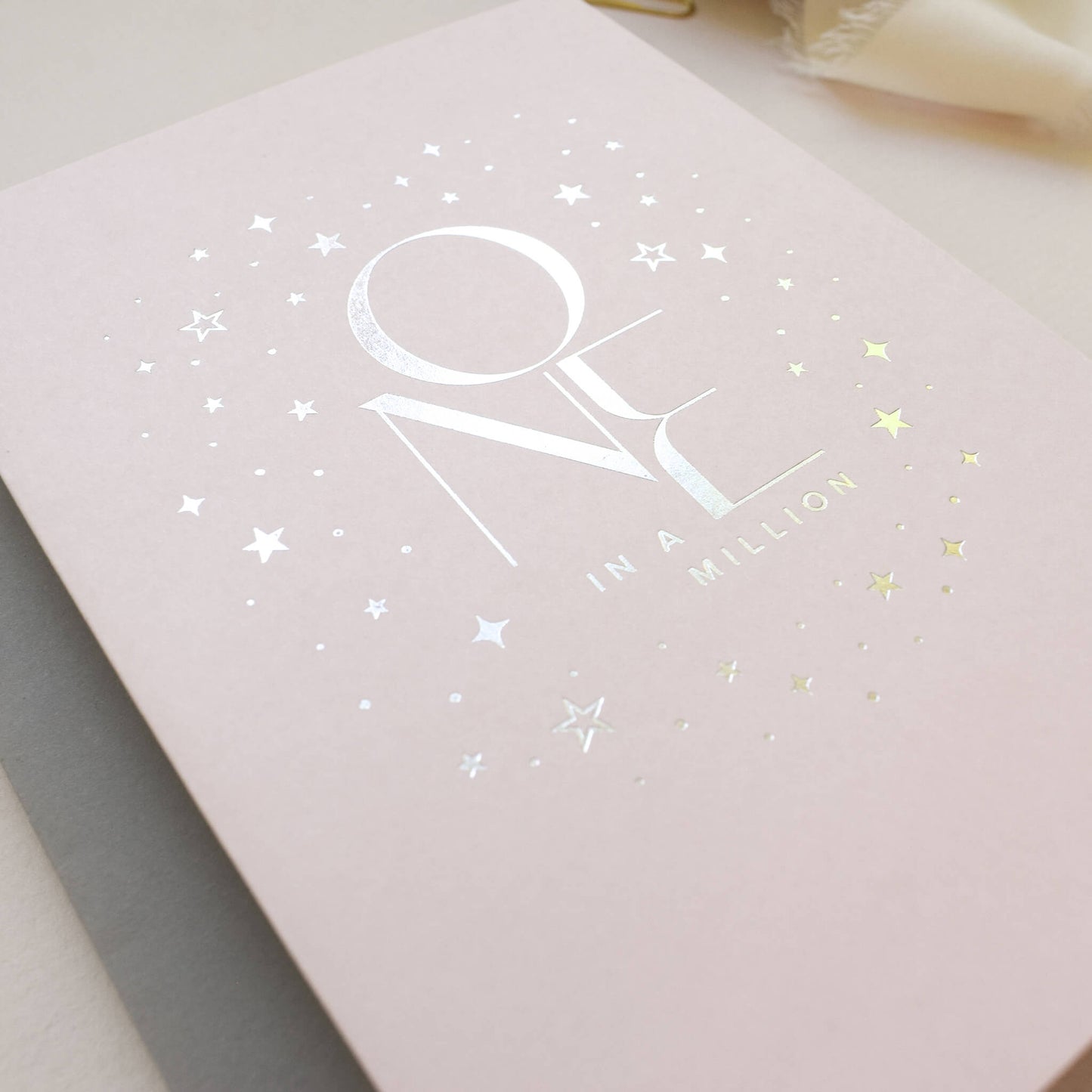 One In A Million Card in Blush