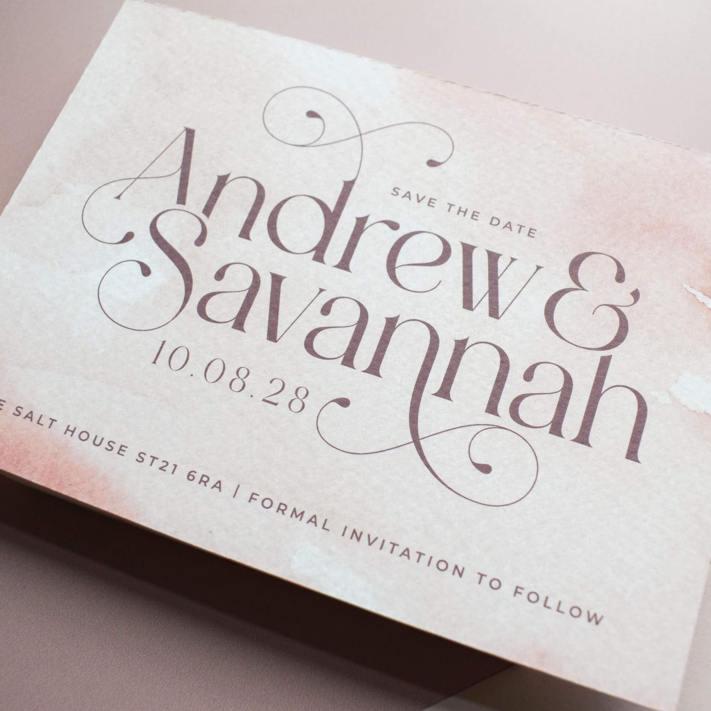 The Seraphine Save The Date Sample