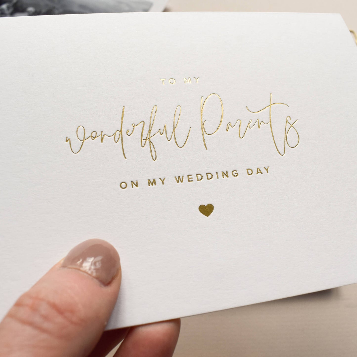 To My Wonderful Parents On My Wedding Day