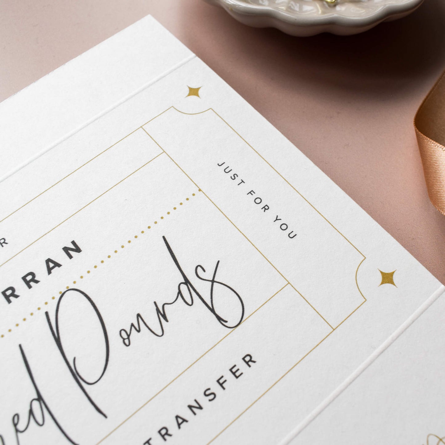 Personalised Wedding Day Gift Voucher