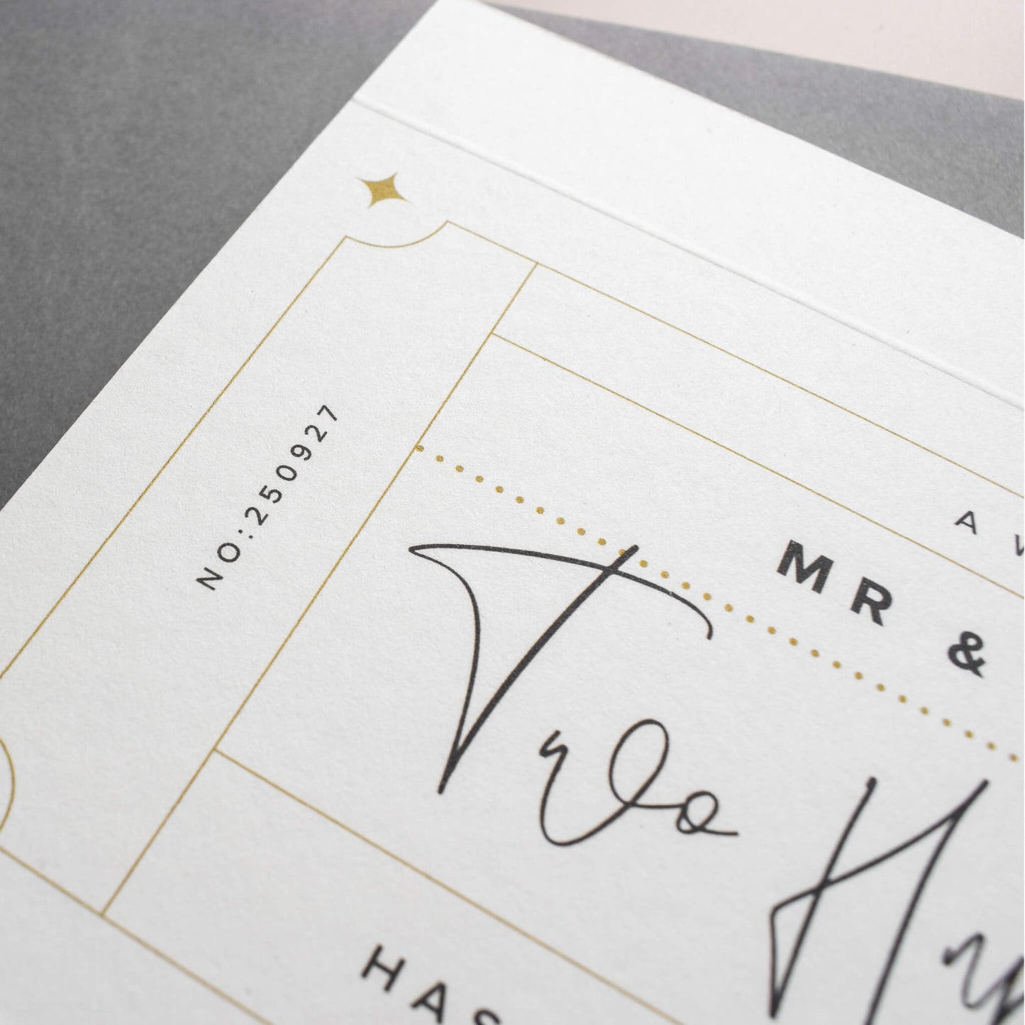 Personalised Wedding Day Gift Voucher